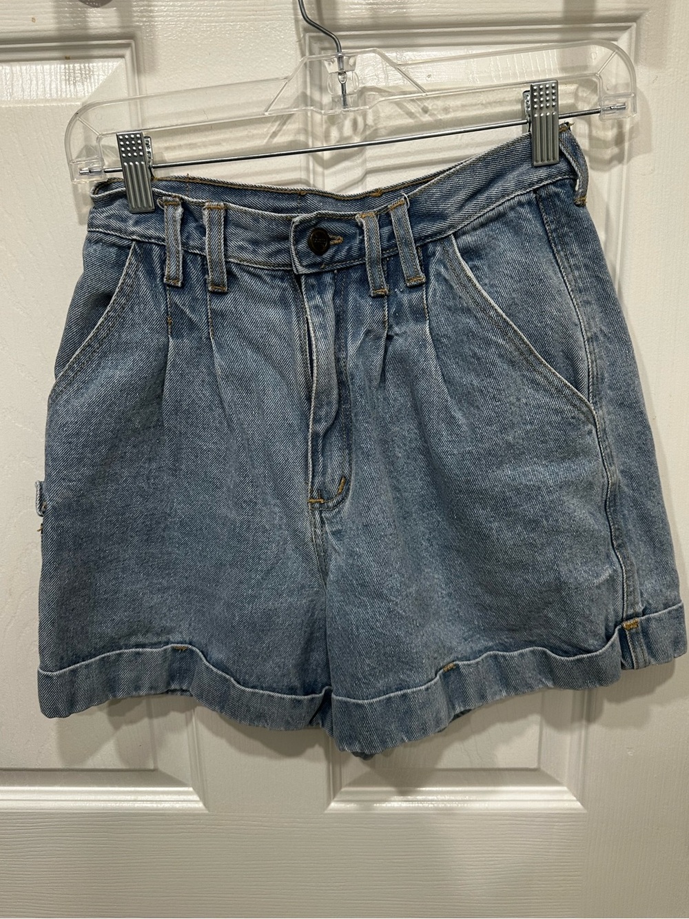 Vintage 90s Light Blue Denim High-Rise Women’s Jean Shorts